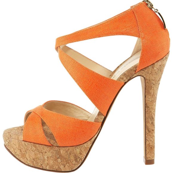 Alexandre Birman Cork-Platform Strappy Sandal 9.5 - Picture 2 of 5